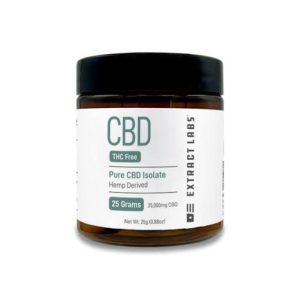 CBD isolate powder, 99%+ purity 1 gram